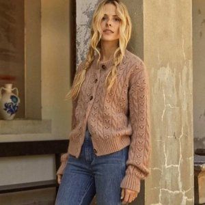 DOEN - Clay "Adler" Baby Alpaca Wool Cardigan - Size XXS - NWOT